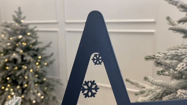 Подвесной новогодний светильник ЗИМНЯЯ ЗВЕЗДА - СНЕГОВИЧОК У ДОМА, металл, чёрный, AMJ000010-1