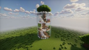 Стеклянный дом в Майнкрафт