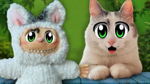 ЛАБУБУ: КОШКА МУРКА СВОИМИ РУКАМИ! КАК СДЕЛАТЬ LABUBU DIY?