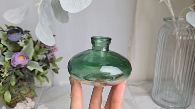 Декоративная ваза-бутыль БОТЕЙЯ, зелёная, 7 см, 1171960 Декоративная ваза-бутыль БОТЕЙЯ, зелёная, 7 см, 1171960