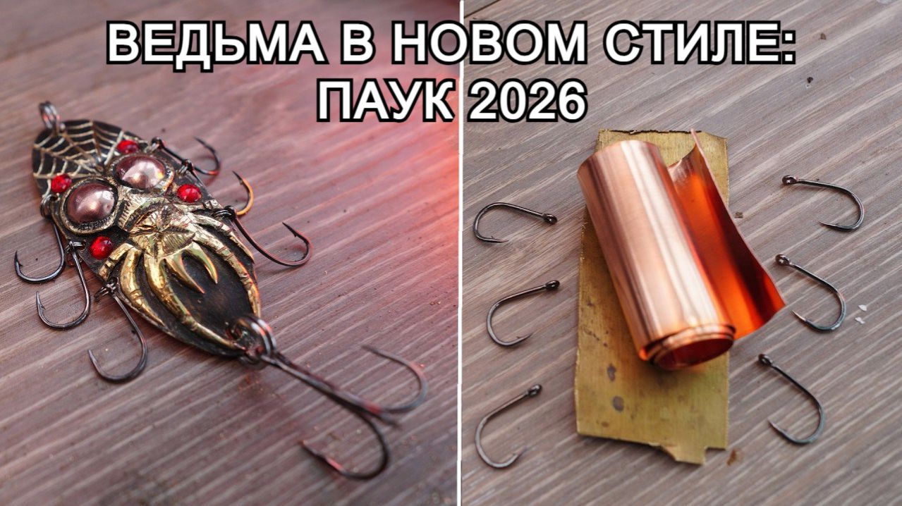 Грандиозная приманка для рыбалки под названием "ПАУК". Ведьма в новом исполнении. смотреть онлайн