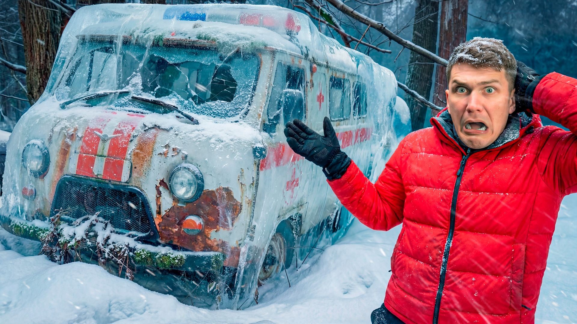 Нашли Заброшенную Медицинскую БУХАНКУ, ВМЕРЗШУЮ В ЛЁД! смотреть онлайн