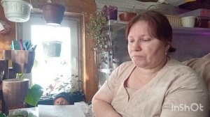 //152// Жизнь в деревне.Нажарила квашеные оладьи.Посеяла цветы,лук.