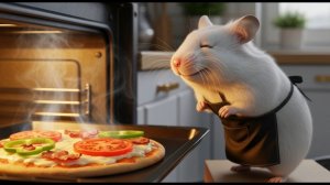 Мир, где хомячок угощает кошку и собаку пиццей 🐹🍕 🍕