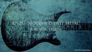 Modern Djenty Metal Guitar Backing Track Jam in Am ｜ BT-257