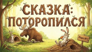 Сказка : Поторопился