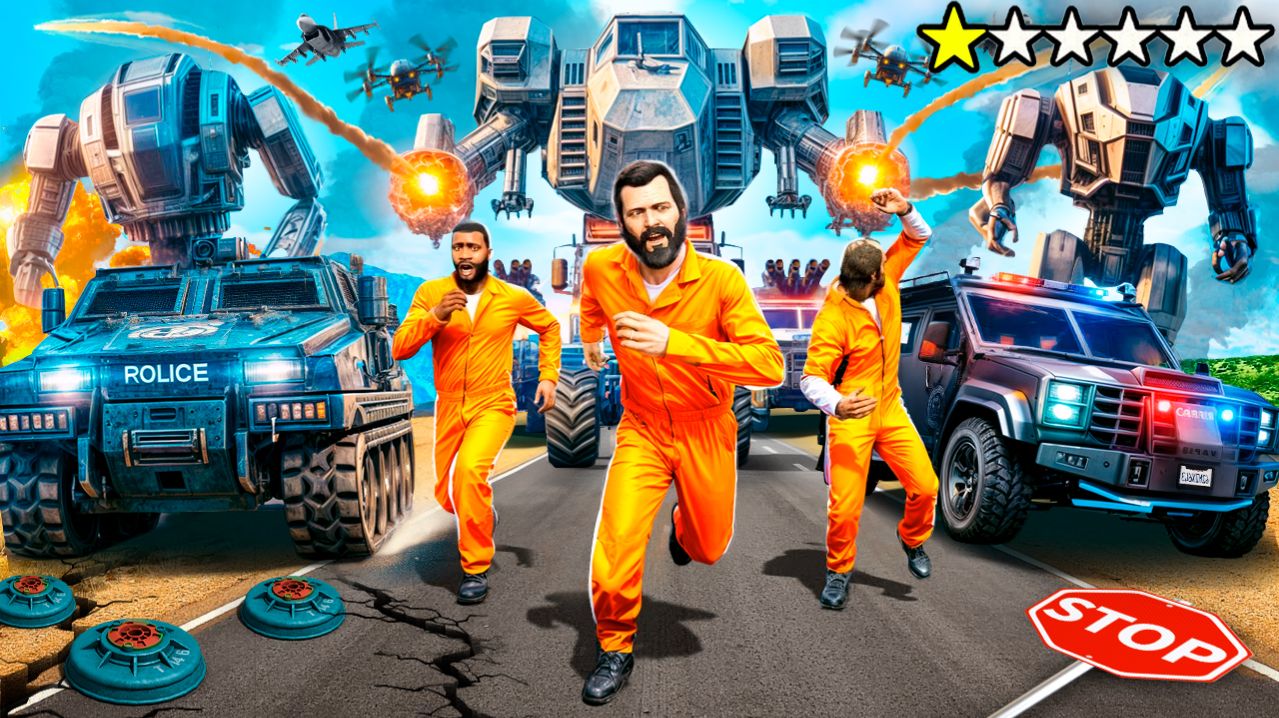 ПОЛУЧИЛ СЕКРЕТНУЮ ЗВЕЗДУ РОЗЫСКА В ГТА 5 МОДЫ! ЭКСПЕРИМЕНТ ОБЗОР МОДА GTA 5! ГТА ОНЛАЙН МОД смотреть онлайн