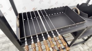 Мангал с крышей № 0012 и печкой под казан