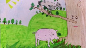 Мультфильм "Свинья по дубом"