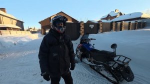 Впервые на снегоходе! Адреналин зашкаливает! Sharmax SN-380
