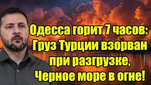 Одесса в огне: взрыв турецкого груза и семичасовой пожар в порту смотреть онлайн