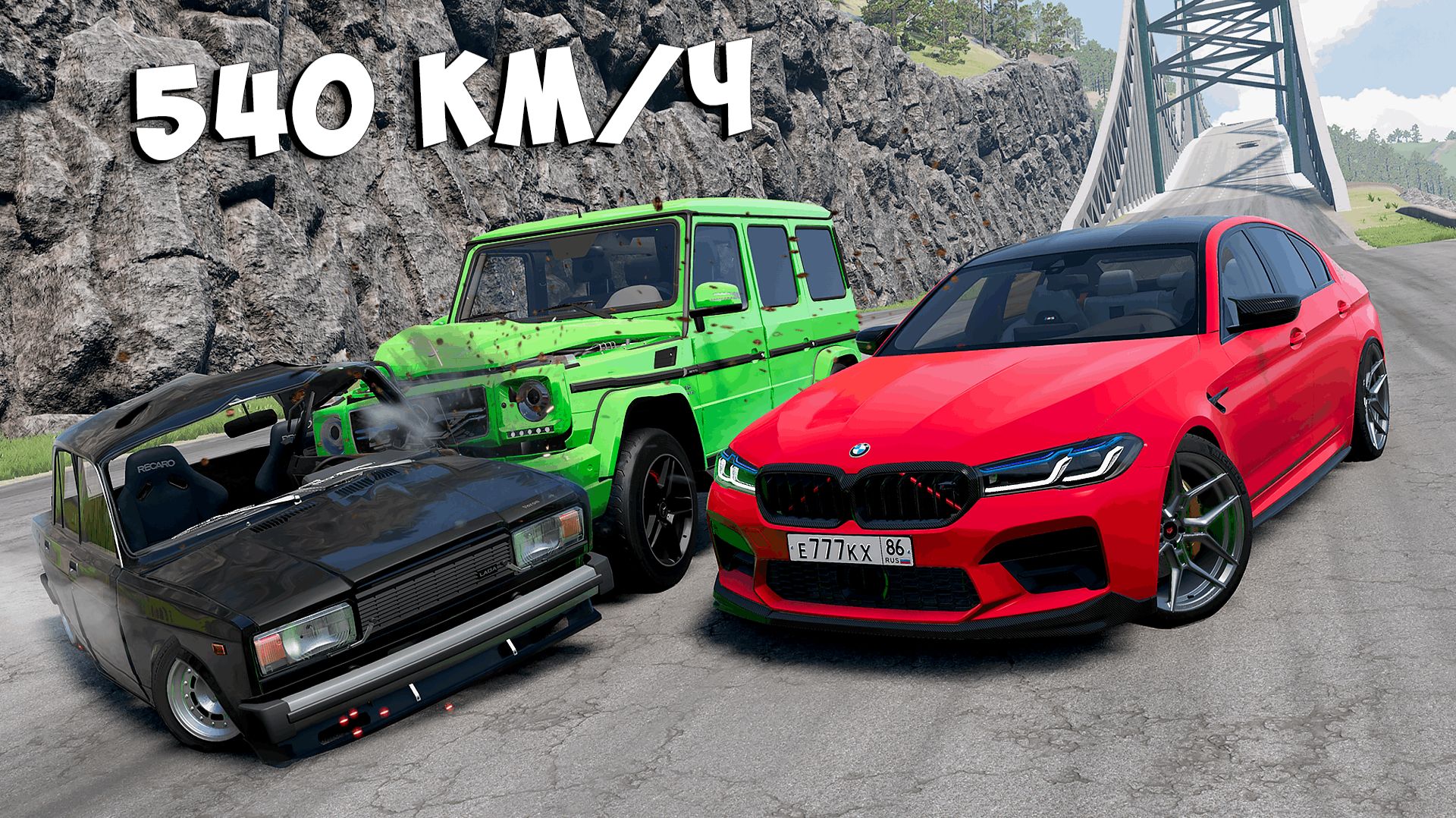 СПУСК С ГОРЫ БЕЗ ТОРМОЗОВ НА НОВЫХ ТАЧКАХ НА МАКСИМАЛЬНОЙ СКОРОСТИ В BEAM NG DRIVE! смотреть онлайн