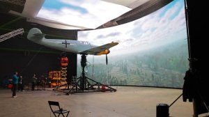 Съемки героической комедии "Есть только МиГ" - воздушные бои в виртуальном продакшене