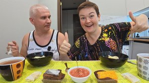 Мукбанг ПИРУЕМ чем бог послал ДОМА) УРА, наконец ПЕЛЬМЕНИ! Обсуждаем последние НОВОСТИ Обед в России