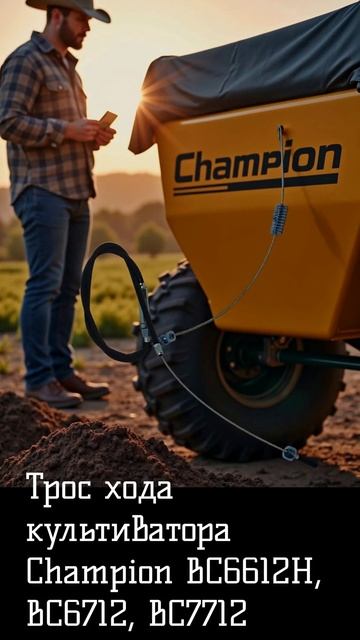 Трос хода культиватора Champion BC6612H, BC6712, BC7712 смотреть онлайн