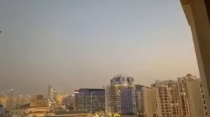 Прилет дрона-камикадзе Shahed-136 по Дубаю в отель Fairmont The Palm