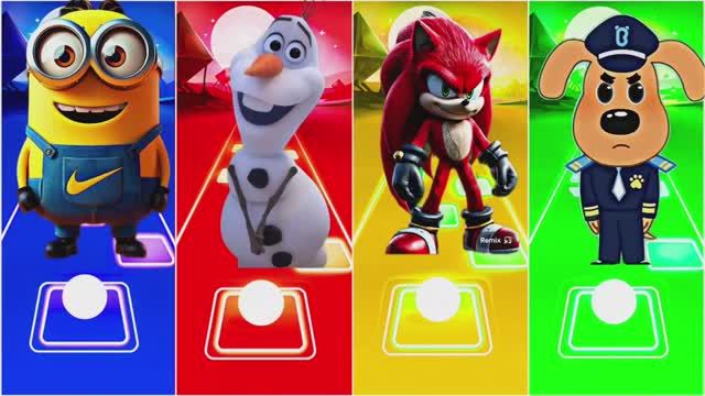 МУЛЬТИКИ: МИНИОН vs ОЛАФ vs СОНИК vs ШЕРИФ‑ЛАБРАДОР — ТАНЦЕВАЛЬНЫЙ БАТТЛ под EDM! смотреть онлайн