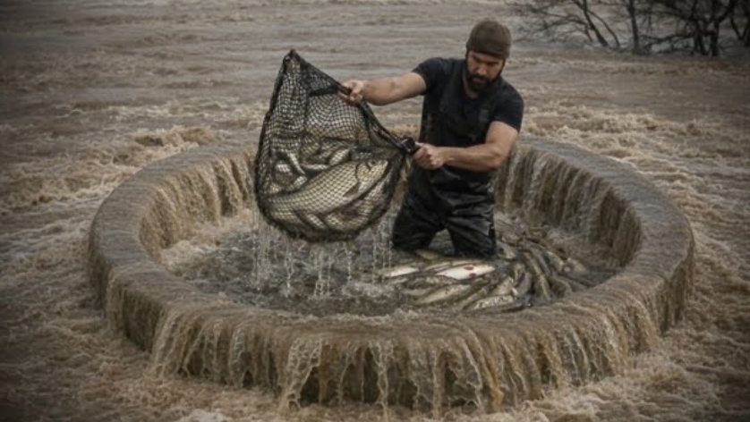 Очень эффективная техника рыбалки. Рыбак Рампи.