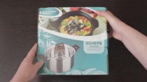 Кастрюля Катунь с крышкой из нержавеющей стали распаковка и мнение
