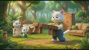 Мультфильм. Дружная семья. Мультфильмы про котиков