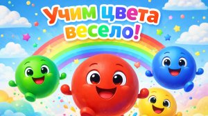 Мультик для самых маленьких! Учим цвета с малышами. Развивающий мультфильм для детей.