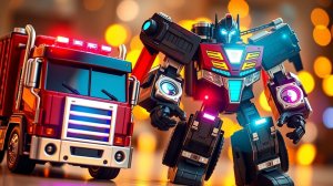 Ваууу! Грузовик превратился в ГИГАНТСКОГО робота! 🚛➡️🤖