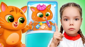 Веселые мультики про котенка Бубу и Настю | Истории про друзей