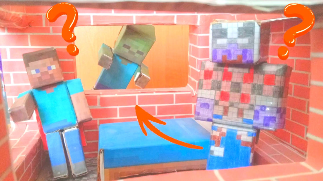 бумажный Майнкрафт 2 сезон 32 серия что хочет зомби?