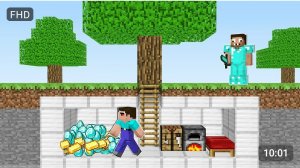 НУБ НАШЕЛ СЕКРЕТНУЮ БАЗУ ПРО В МАЙНКРАФТ ! НУБИК И ТРОЛЛИНГ ЛОВУШКА В MINECRAFT Дак Плей