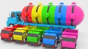 Изучение цветов для детей с помощью Человека-паука и уличных машин - Учим цвета для детей