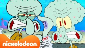 Губка Боб | Сквидвард срывается 45 минут подряд! | Nickelodeon Cyrillic