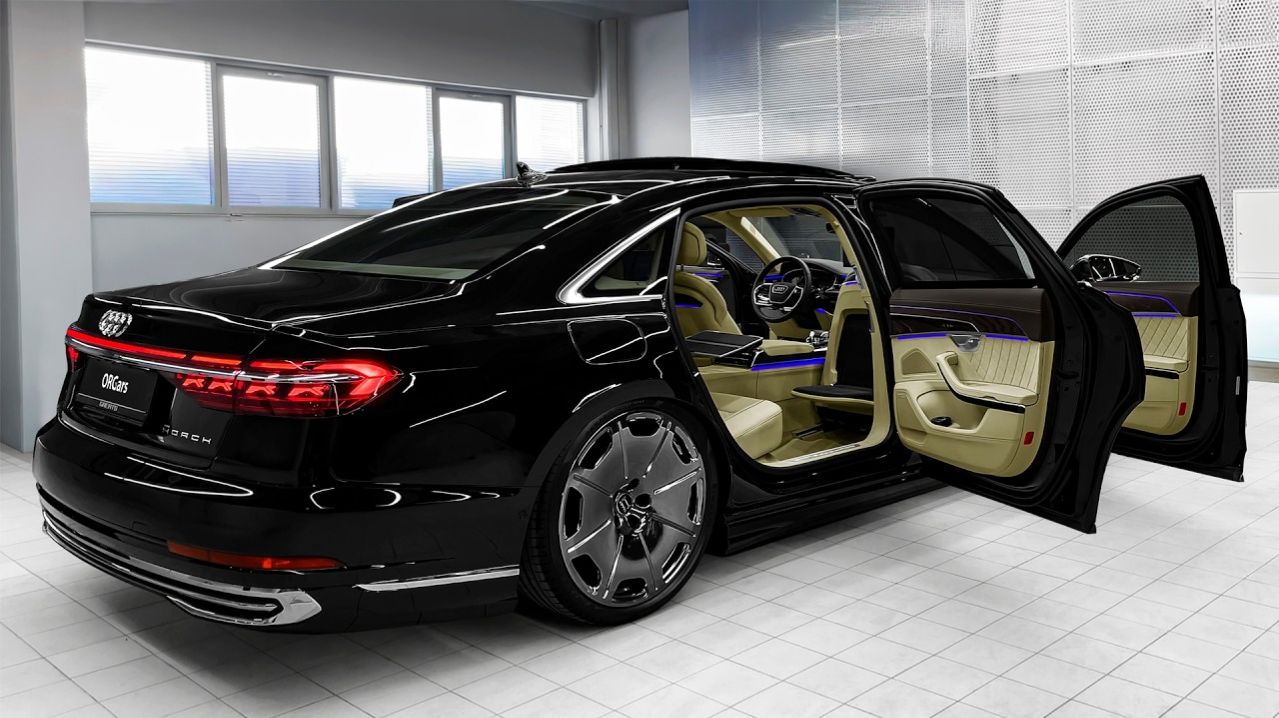 Audi A8L Horch 2026 — звук, интерьер и экстерьер смотреть онлайн