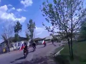 Мотопробег р п Турки 9 Мая 2013 г