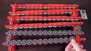 Создание самой длинной зубчатой передачи Lego 1-1 Making the Longest 1-1 Lego Gear Train