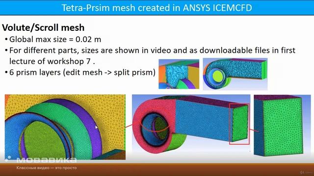 LV 2 Workshop 4 - Centrifugal Fan Tetra-prism Meshing смотреть онлайн