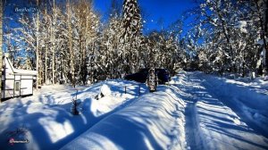 провели выходные на Валдае. Музыкальное сопровождение, это кавер от ИИ на мою песню "Зимний вечер"