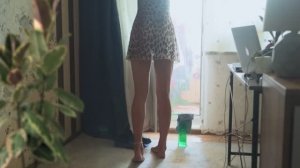 Tansparent Cleaning41Э With Tina in Dress (2)