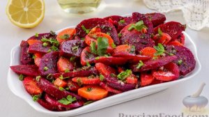 САЛАТ ИЗ ВАРЁНОЙ СВЁКЛЫ И МОРКОВИ
