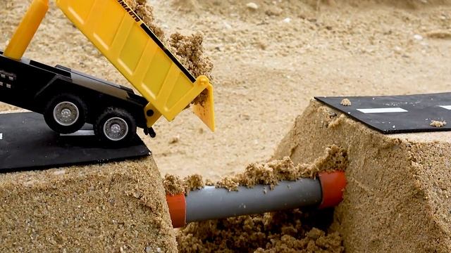 Автомобиль Игрушка Водопровод Ремонт Кран Грузовик Самосвал Экскаватор Дорожный Каток