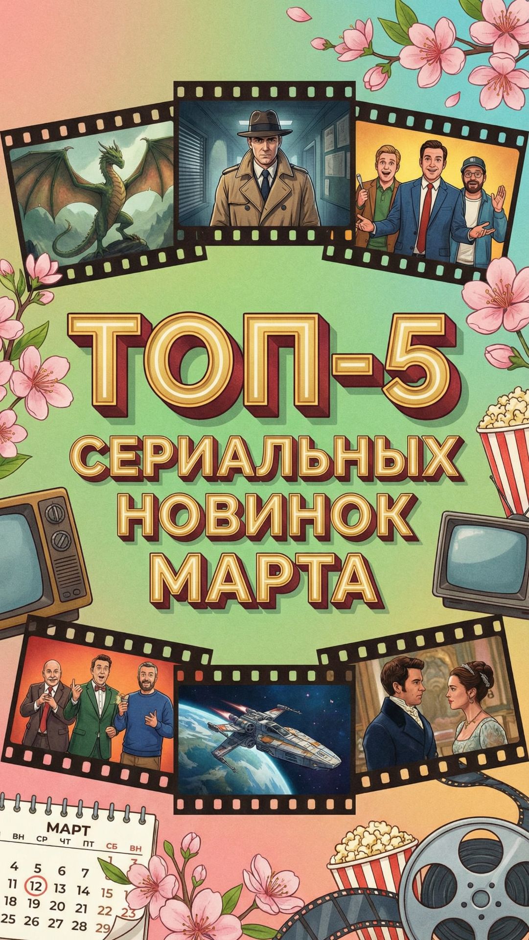 ТОП-5 сериальных новинок марта