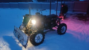 Эвакуация копейки на квадроцикле и не чищенные дороги