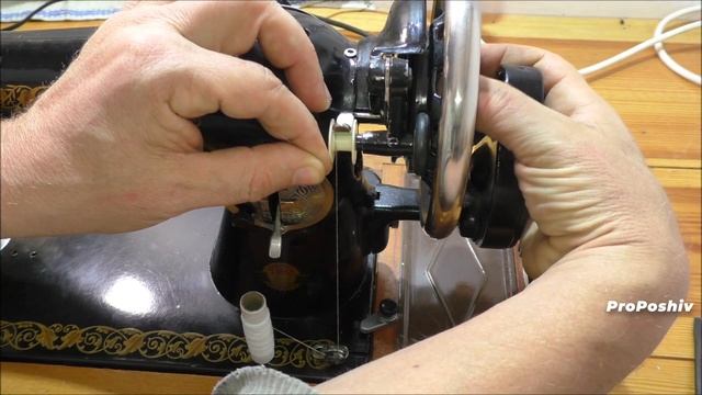 Простой способ намотать шпульку за минуту на старой машинке ПМЗ 1М | ProPoshiv смотреть онлайн