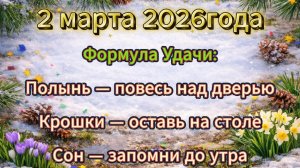 Народные приметы на 2 марта 2026 года