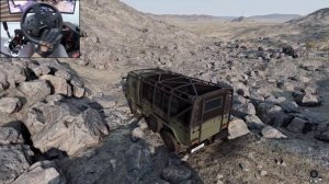 6x6 монстр лезет по скалам 🏔️ Rock Crawling в BeamNG.Drive на Thrustmaster TX 💥