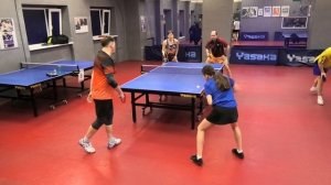 II ф. Веселов/Попова (808) - Буров/Седаш (901) 22.02 настольный теннис Парный турнир СПб
