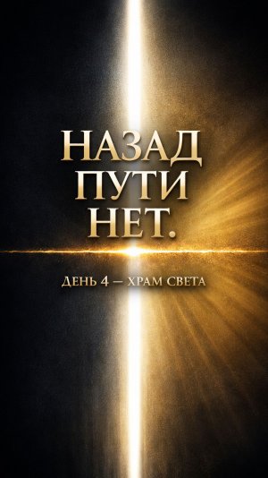 День 4 — Храм Света. ТЫ ГОТОВ СДЕЛАТЬ ШАГ?