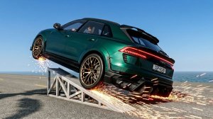 BeamNG Drive - Аварии с опрокидыванием и массовым столкновением