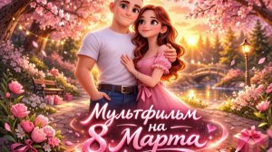 С 8 Марта Любимая Трогательный мультфильм-видеопоздравление Анимационный клип о любви