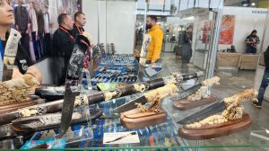 Ножи на выставке "Мир охоты и рыбалки" весна 2026 год.