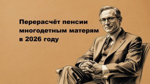 Перерасчет пенсии многодетным матерям в 2026 году